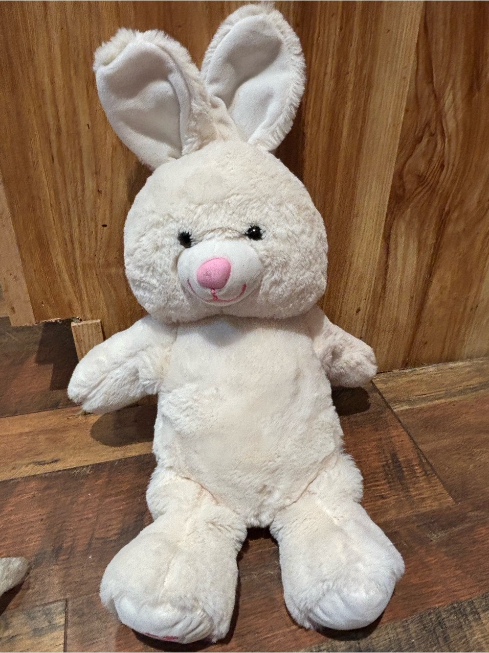 Build a bear short ear white rabbit plush